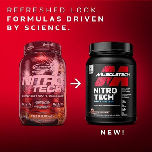 Whey Protein Powder, MuscleTech Nitro-Tech Whey Protein Isolate & Peptides, Protein MuscleTechBuy Supplements Australia