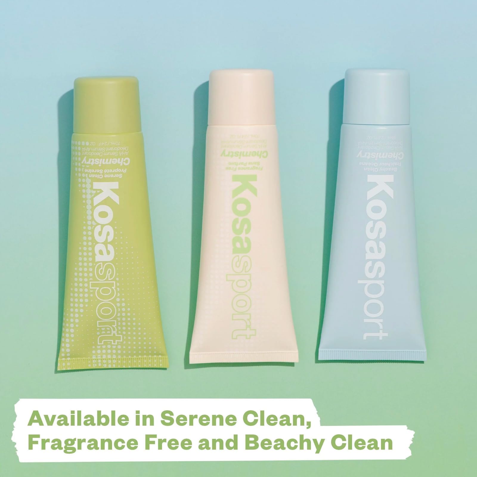 Kosas Chemistry Deodorant - Aluminium and Baking Soda Free + BO-Fighting AHA Serum that Exfoliates, Softens, and Nourishes the Skin, (Beachy Clean) KosasBuy Supplements Australia
