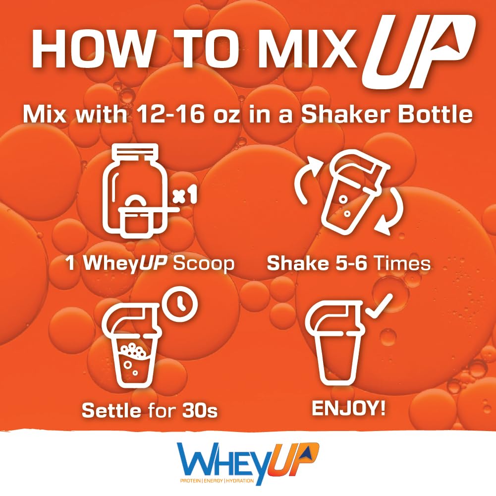 WheyUP Clear Whey Isolate Protein Powder, Blue Raspberry - 150mg Caffeine - 20 Servings WheyUPBuy Supplements Australia