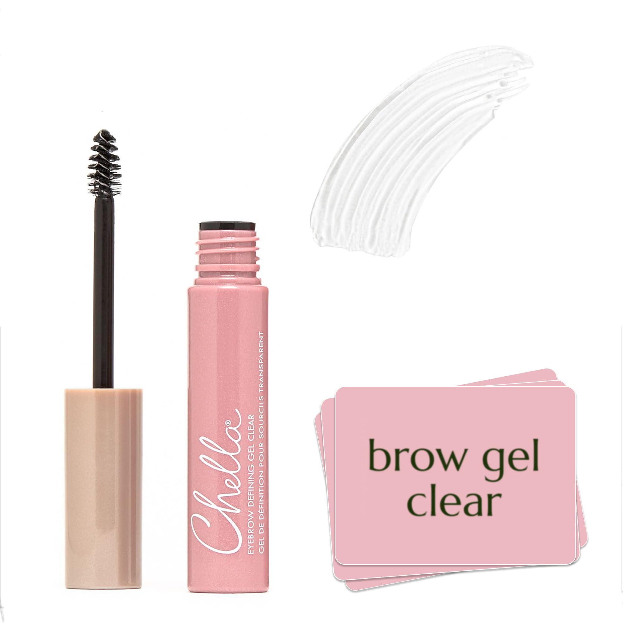 Chella Eyebrow Gel, Defining Clear Eyebrow Gel - Lightweight Formula for Natural, Long Lasting Makeup - Vegan, Cruelty Free, Paraben Free, Gluten Free ChellaBuy Supplements Australia