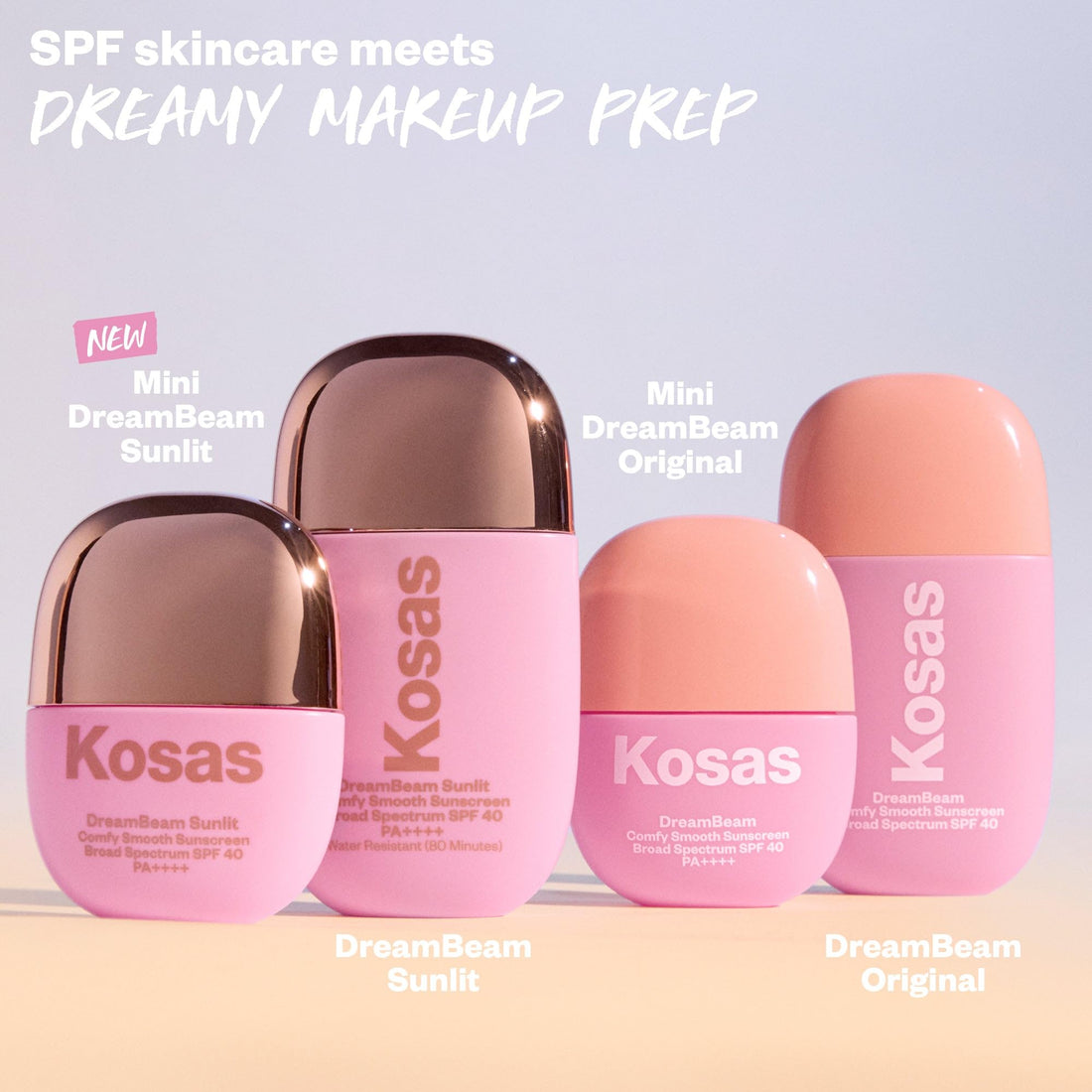 Kosas DreamBeam SPF 40 Mineral Sunscreen for Face + Makeup Prep – Lightweight Hydrating Sun Protection, 40 ml KosasBuy Supplements Australia