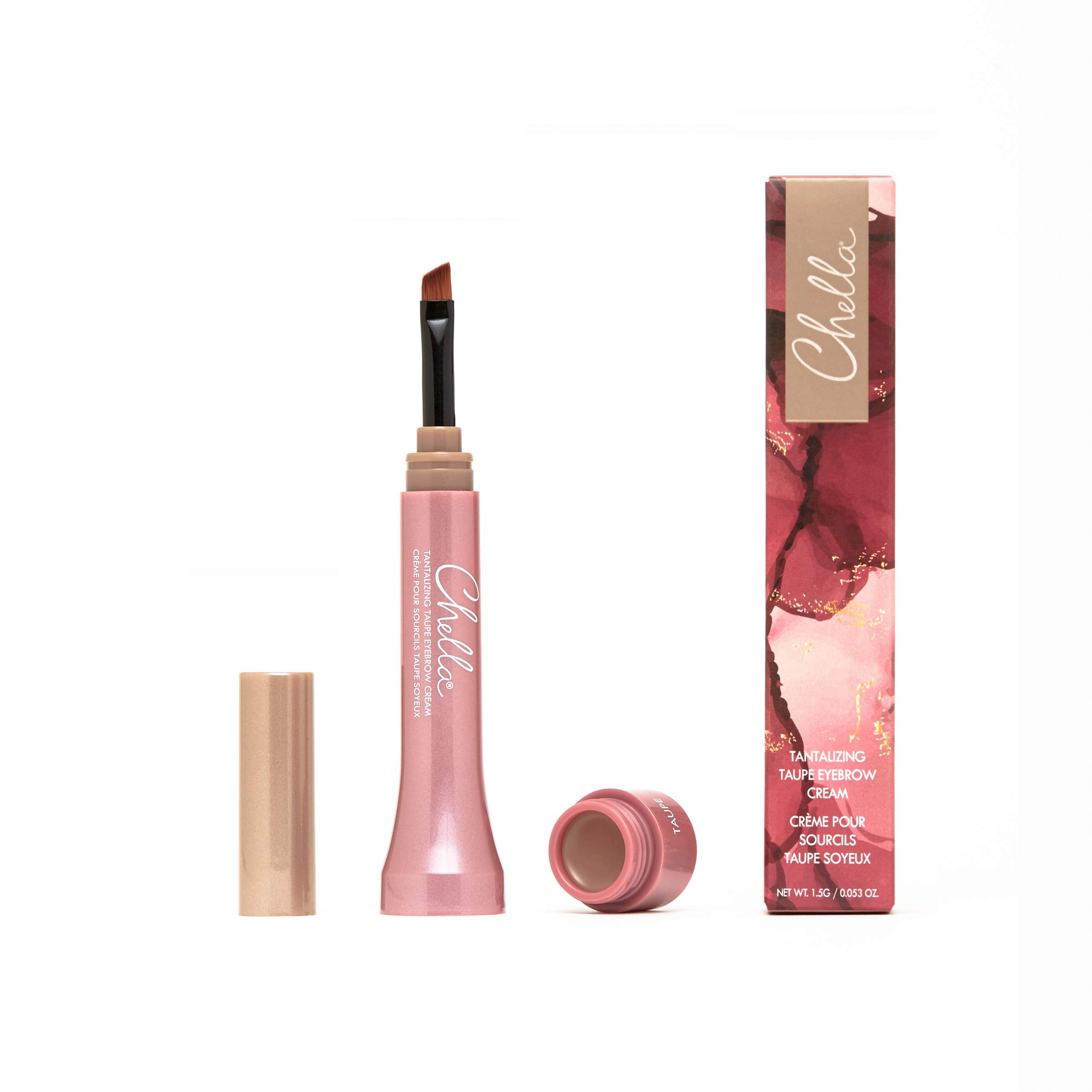 Chella Eyebrow Cream, Tantalizing Taupe - Vegan, Cruelty Free, Paraben Free, Gluten Free Eyebrow Pomade Makeup - Long Wearing, Velvet Consistency, Water Proof ChellaBuy Supplements Australia