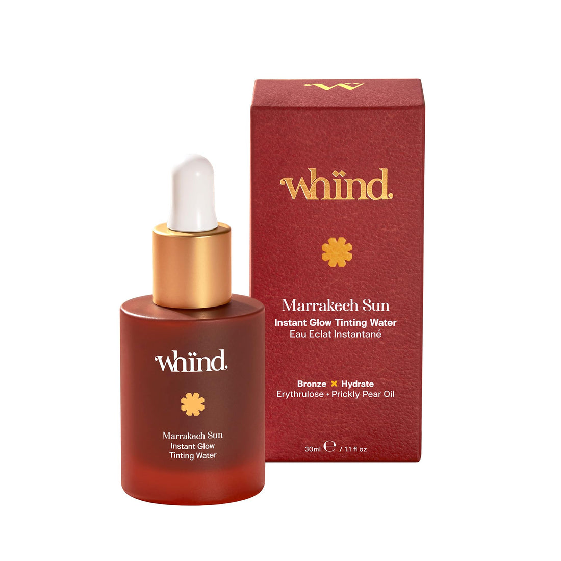 WHIND Marrakech Sun Tinting Water – Lightweight Self-Tanning Drops with Hyaluronic Acid & Glycerin for a Buildable Natural Glow – 30ml WHINDBuy Supplements Australia
