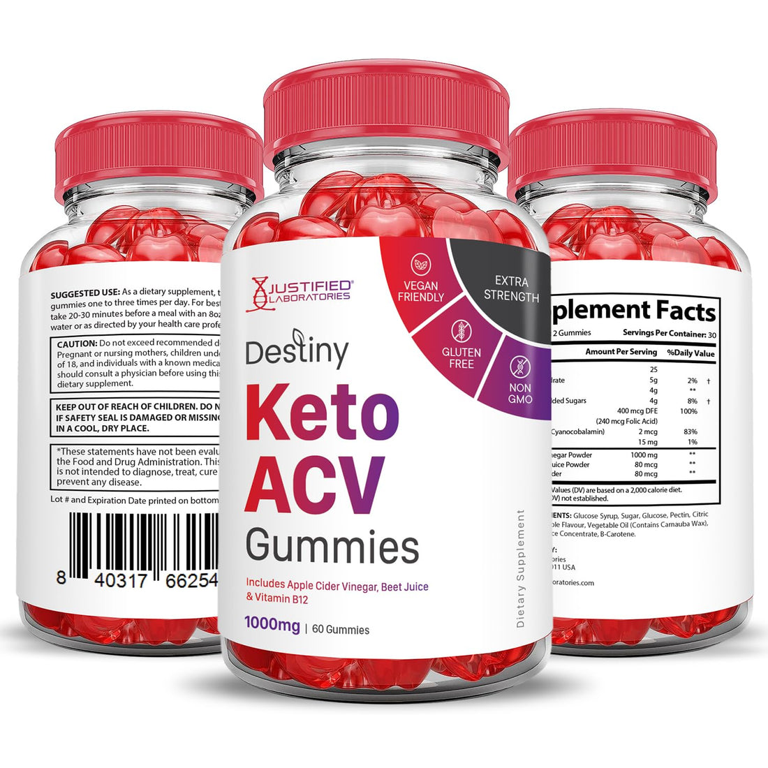 (10 Pack) Destiny Keto ACV Gummies Advanced Formula 1000MG Destiny Keto Gummies