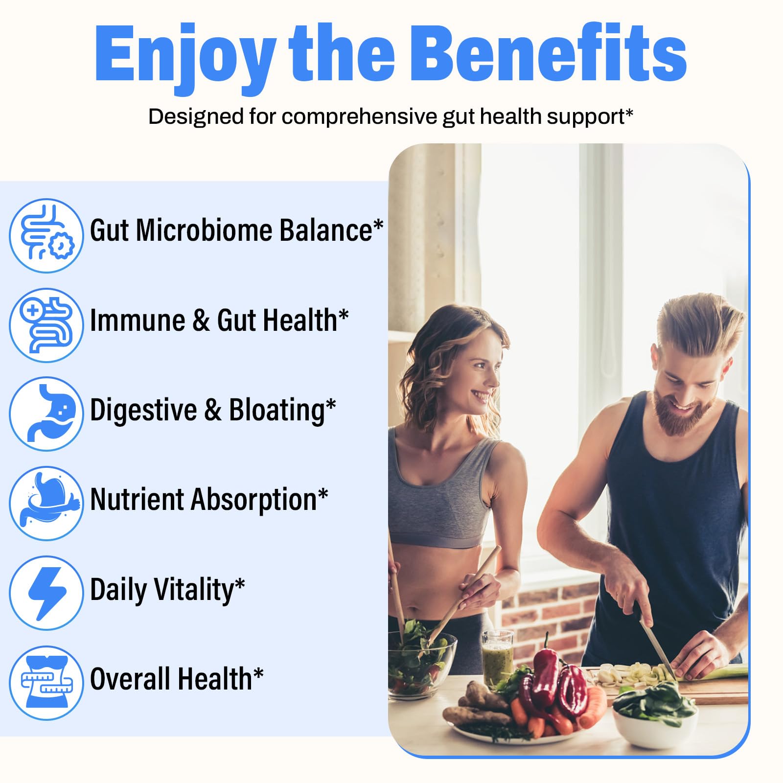 (180 Capsules) Probiotics for Women & Men, 5-in-1 Probiotic, Prebiotic, Postbiotic, Organic Herbs & 16 Digestive Enzymes Blend, 300 Billion CFU, Complete Gut Health, Digestive Health & Immune* NisavainBuy Supplements Australia