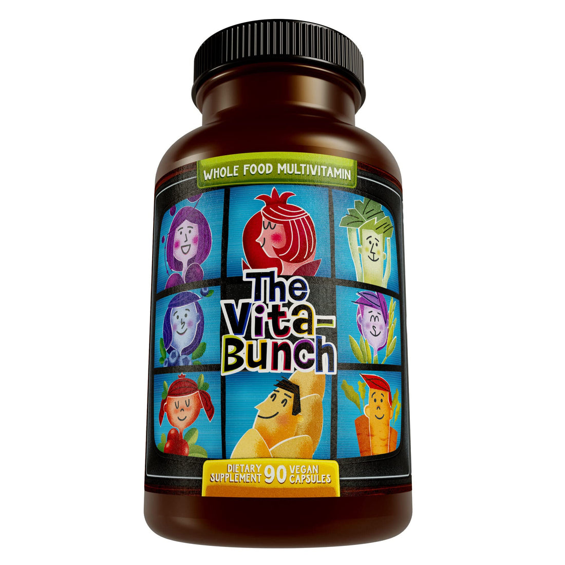 Whole Food Multivitamin Fruit & Super Greens All-in-one Vitamin Complex, 90 Vegan Capsules - Daily Vitamin for Women and Men Hippie FarmsBuy Supplements Australia