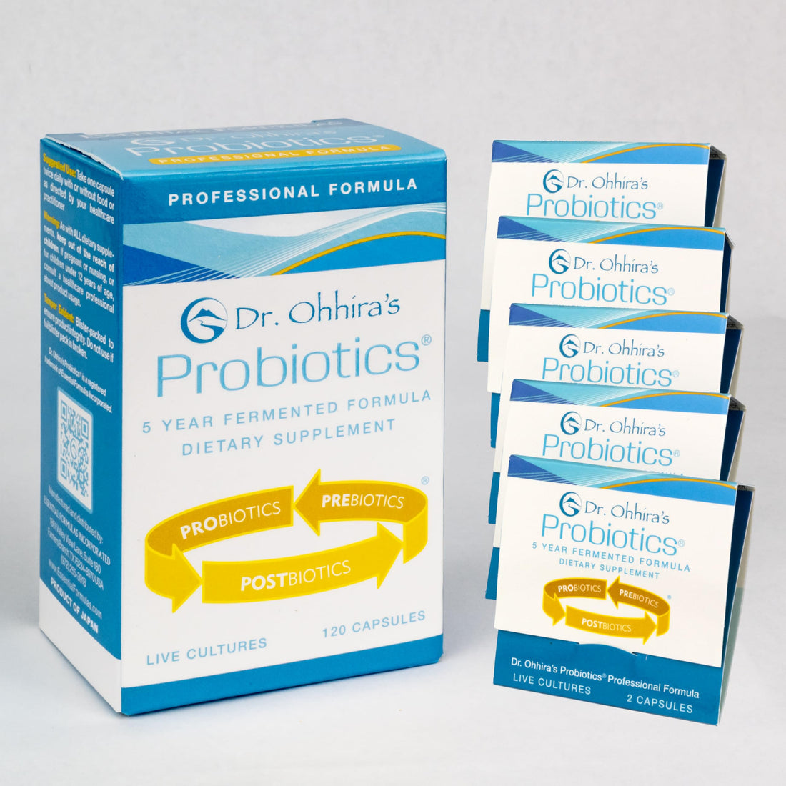 Dr. Ohhira's Probiotics Professional Formula - 120 Capsules with Bonus 5 Travel Size Samples (10 Capsules Bonus) Essential FormulasBuy Supplements Australia